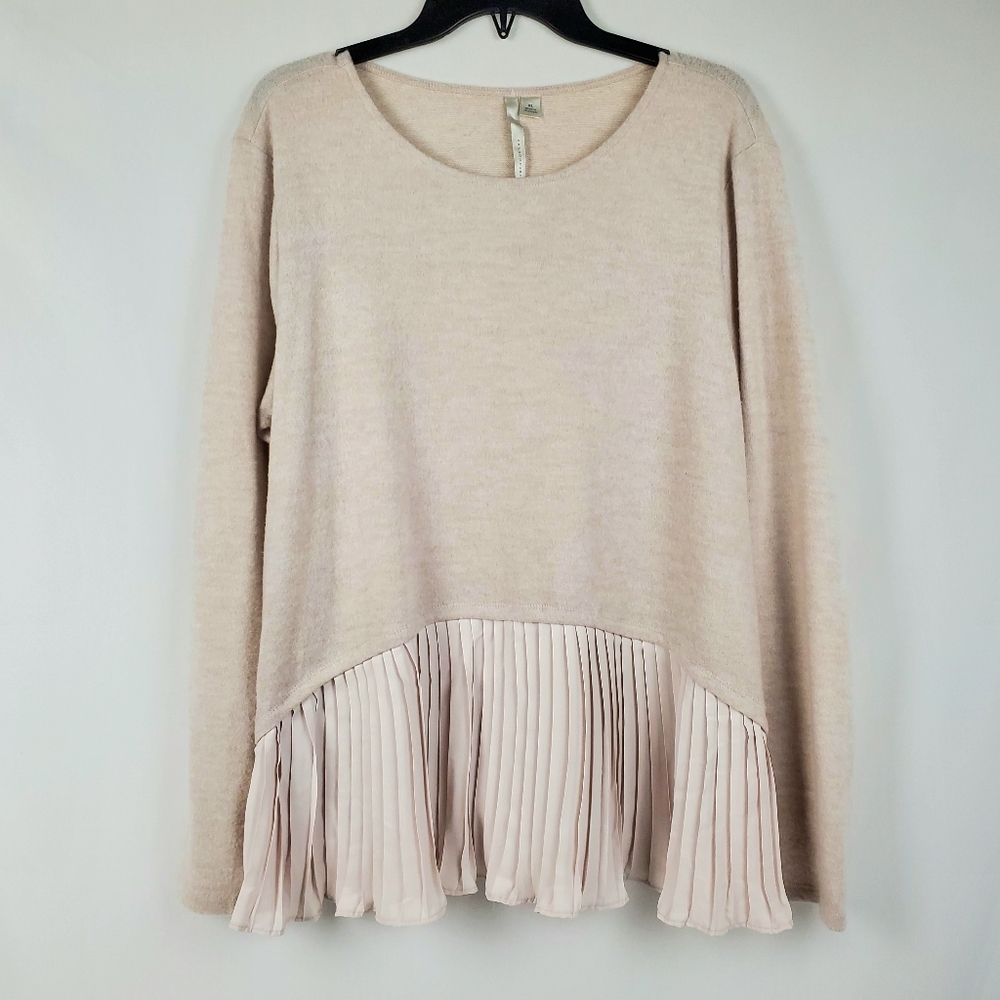 COPY - Laura Conrad NWT XL Pink LS Scoop neck Sweater Top